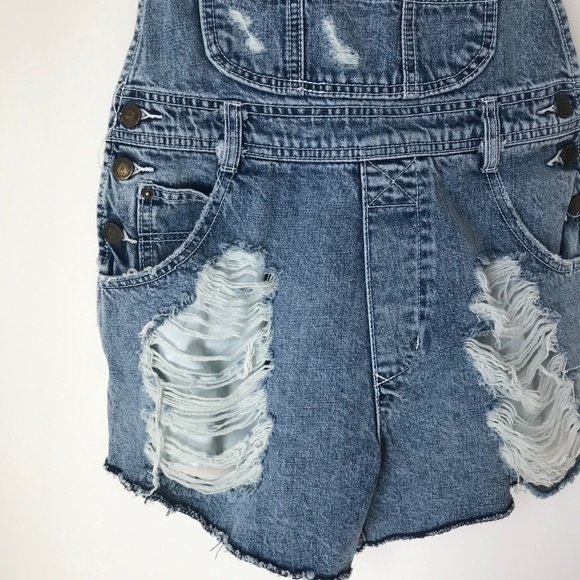 [LF] Carmar Jacobs Distressed Denim Overalls - Picture 3 of 6